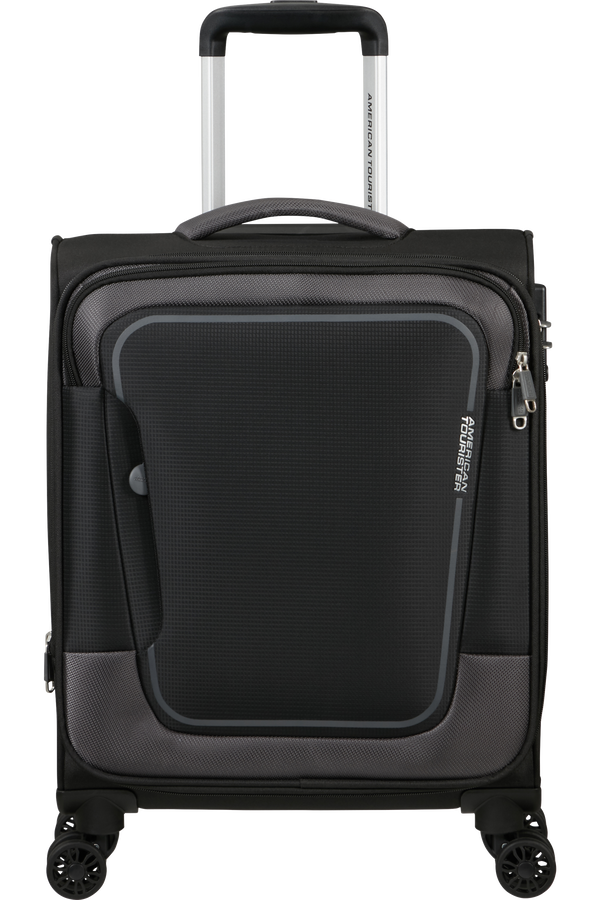 American Tourister Pulsonic Spinner Expandable 55cm  Asphalt Black