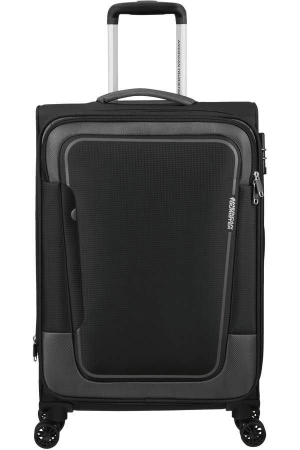American Tourister Pulsonic Spinner Expandable 68cm Asphalt Black