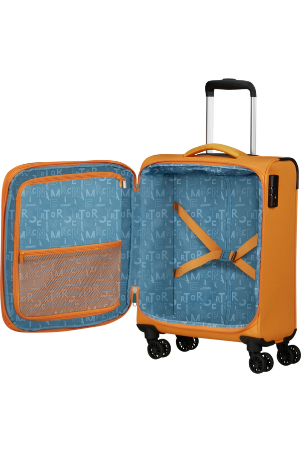 American Tourister Pulsonic Spinner Expandable 55cm  Sunset Yellow