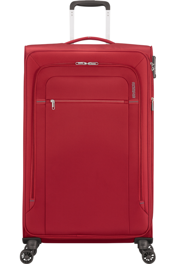 American Tourister Crosstrack Spinner Expandable 79cm Red/Grey