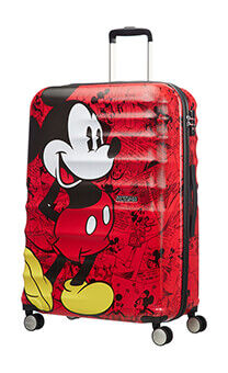American Tourister Wavebreaker Disney Spinner 77cm Mickey Comics Red