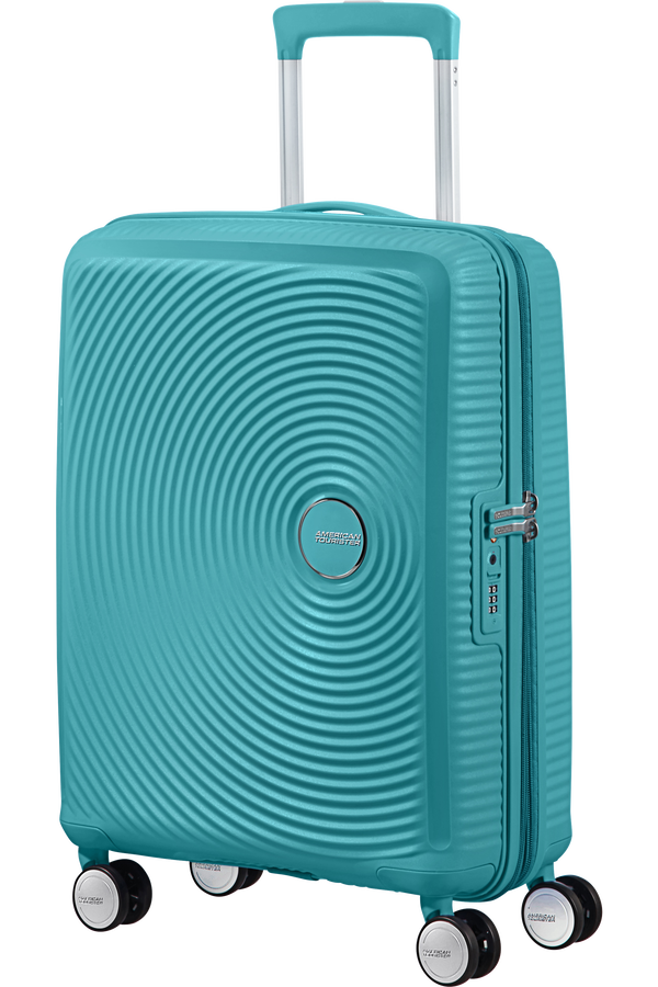 American Tourister Soundbox Spinner Expandable 55cm  Turquoise Tonic