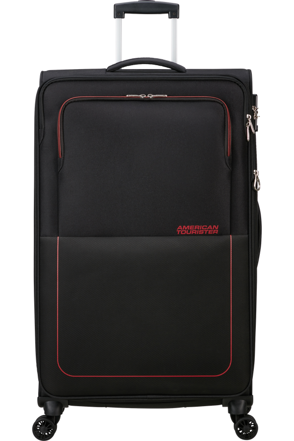 American Tourister Air Wave Spinner EXP TSA L  Black/Red