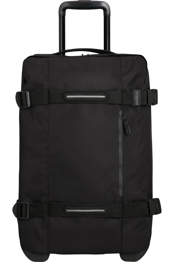 American Tourister Urban Track Duffle with Wheels S  Asphalt Black