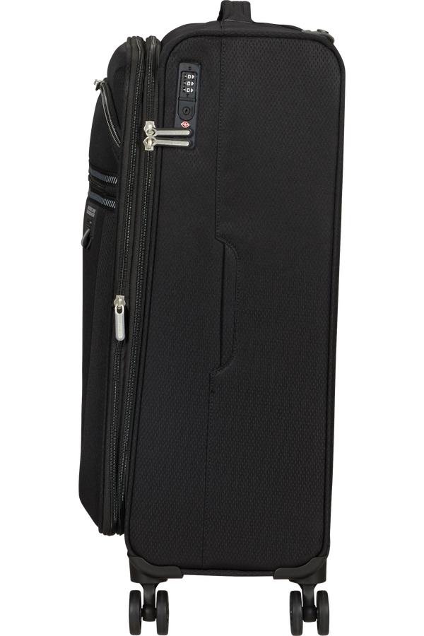 American Tourister Aerospin Spinner Expandable M  Schwarz American Tourister Aerospin Spinner Expandable M  Schwarz