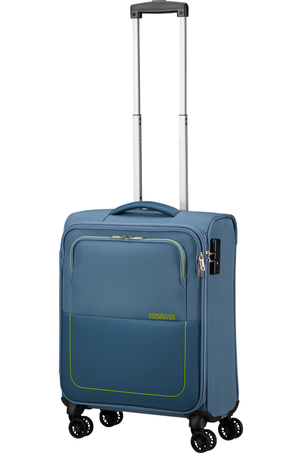 American Tourister Air Wave Spinner TSA S  Coronet Blue/Lime