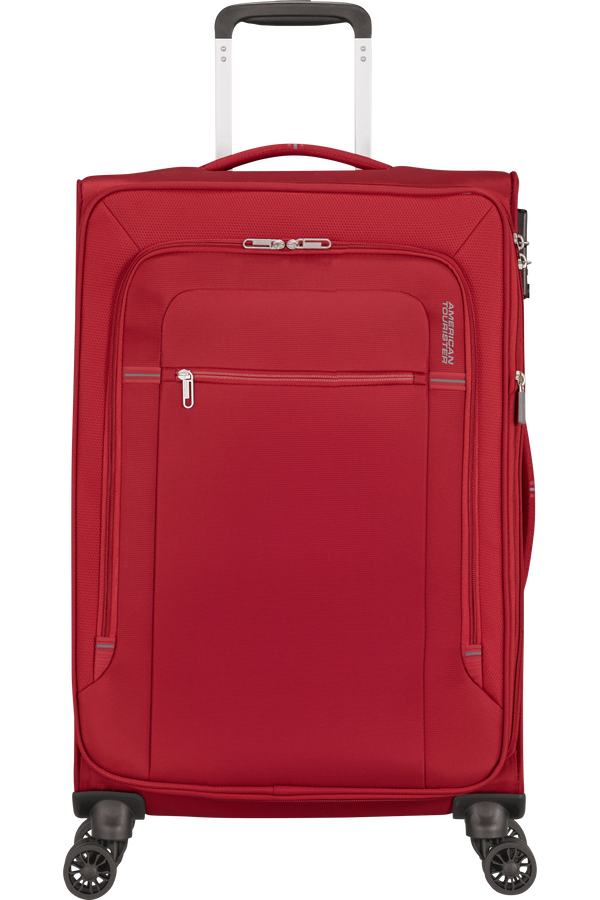 American Tourister Crosstrack Spinner Expandable 67cm Red/Grey