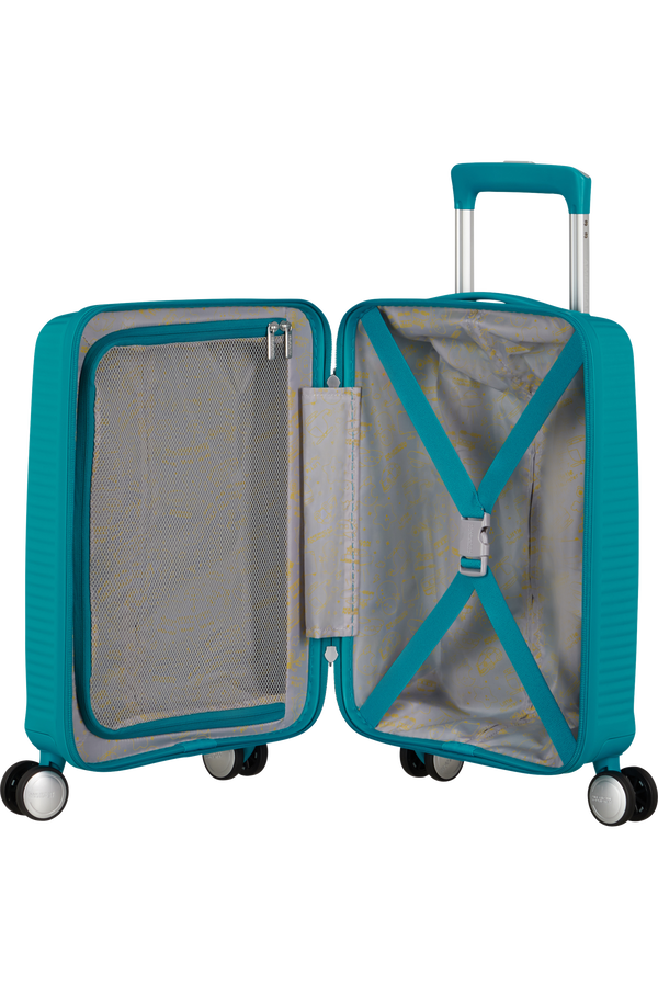 American Tourister Soundbox Mini Spinner 47cm  Deep Teal American Tourister Soundbox Mini Spinner 47cm  Deep Teal
