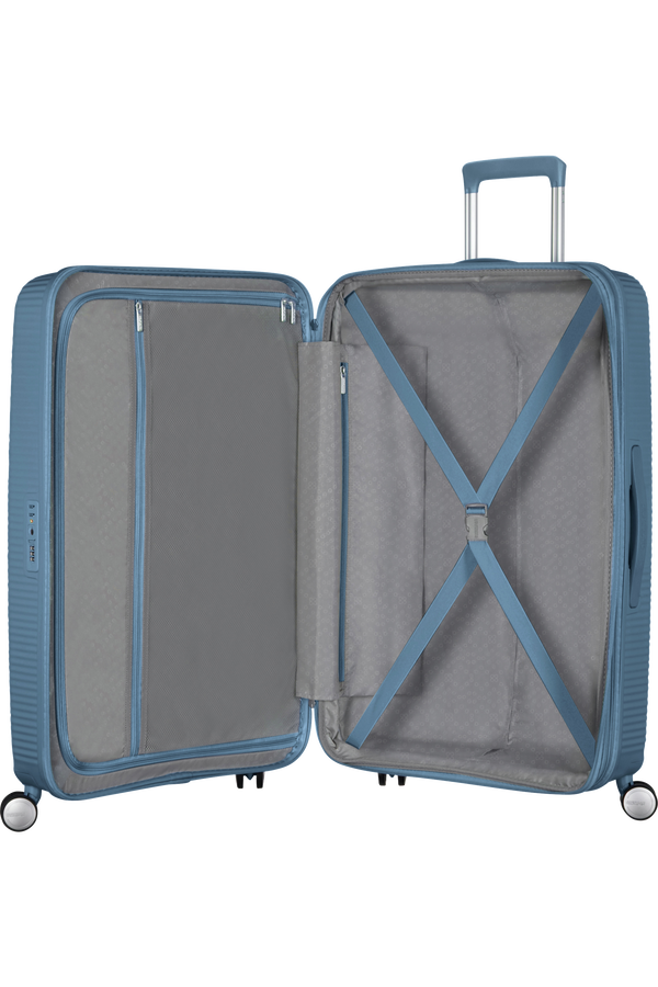 American Tourister Soundbox Spinner Expandable 67cm  Stone Blue