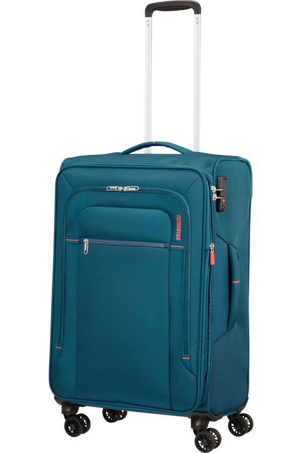 American Tourister Crosstrack Spinner Expandable 67cm  Navy/Orange American Tourister Crosstrack Spinner Expandable 67cm  Navy/Orange