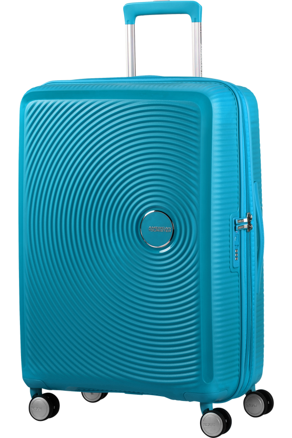 American Tourister Soundbox Spinner erweiterbar 67cm Summer Blue