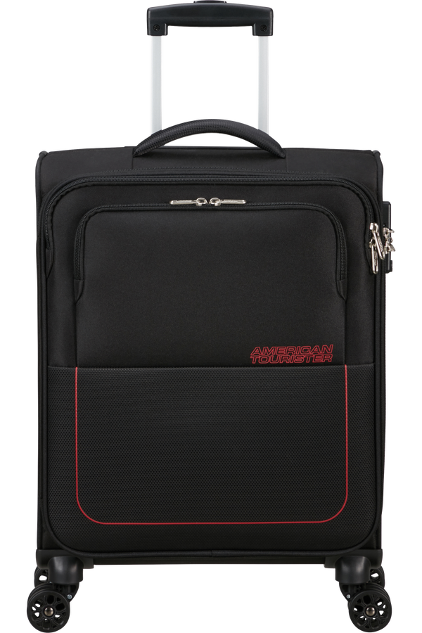 American Tourister Air Wave Spinner TSA S  Black/Red