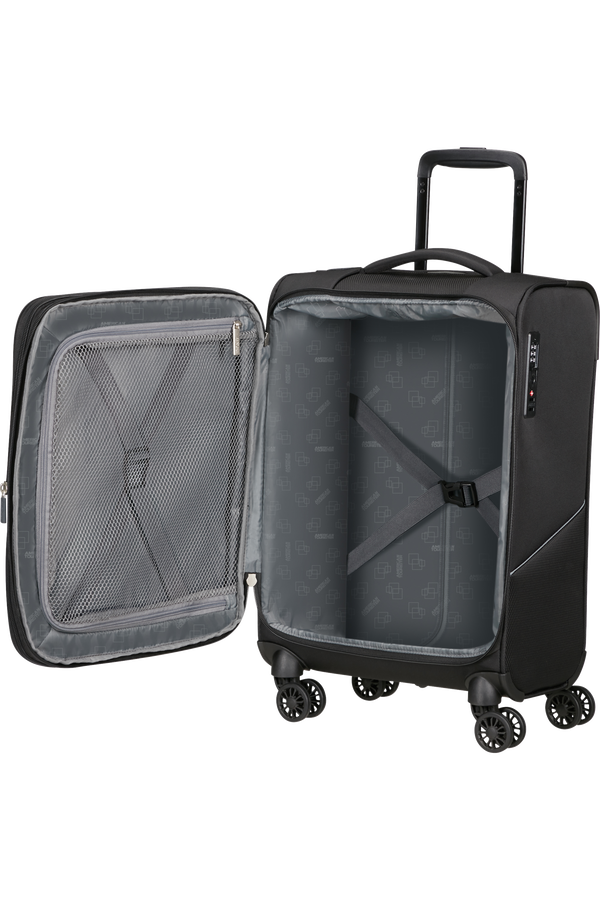 American Tourister SummerRide Spinner Expandable TSA 55cm L35  Schwarz American Tourister SummerRide Spinner Expandable TSA 55cm L35  Schwarz