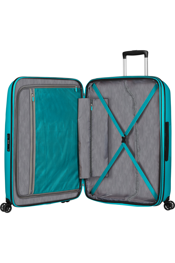 American Tourister Bon Air Dlx Spinner TSA Expandable 75cm  Deep Turquoise