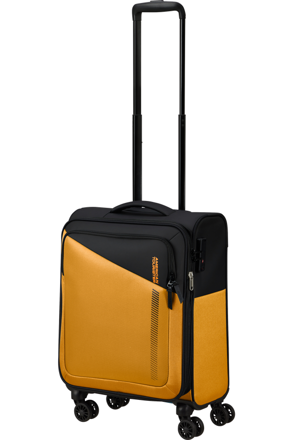 American Tourister Daring Dash Spinner Expandable TSA S  Black/Yellow