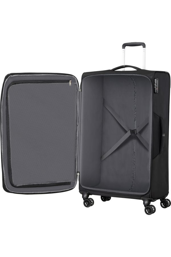 American Tourister Crosstrack Spinner Expandable 79cm  Black/Grey American Tourister Crosstrack Spinner Expandable 79cm  Black/Grey