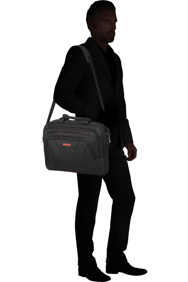 American tourister black laptop bag discount