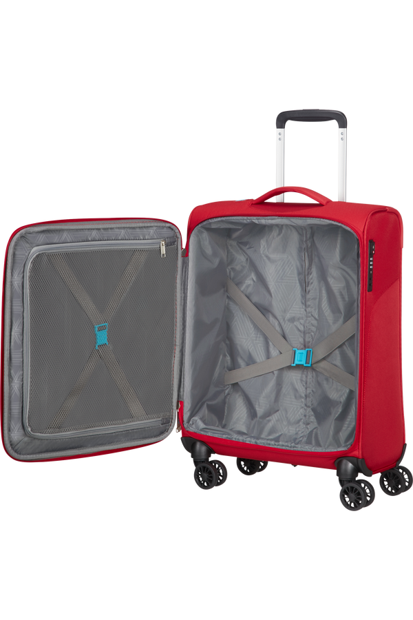 American Tourister Summerfunk Spinner Strict TSA 55cm  Rot