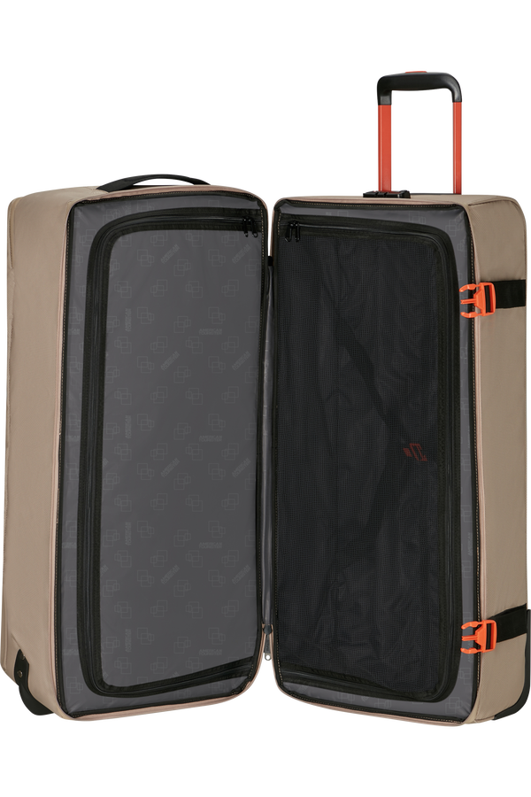 American Tourister Urban Track Duffle with Wheels Coated L  Beige/Orange