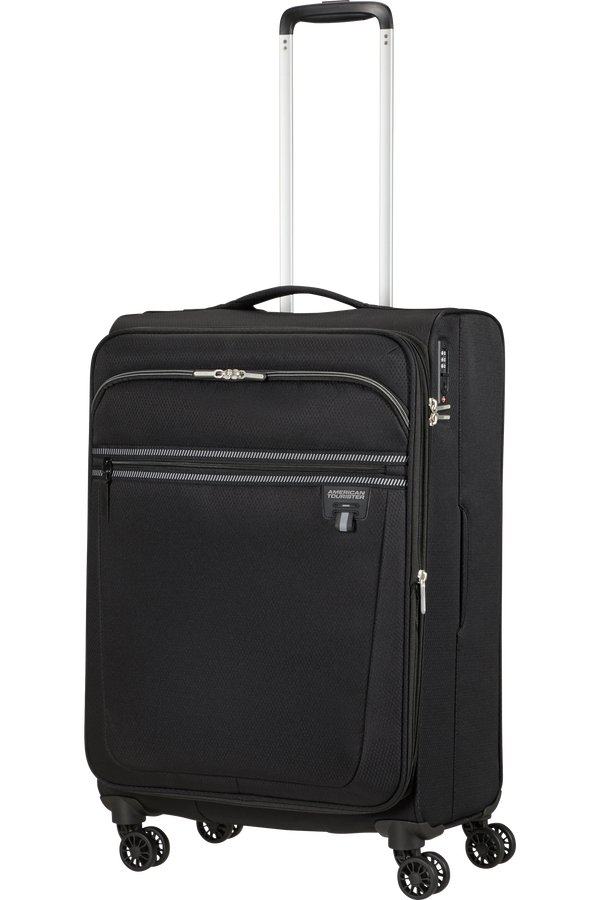 American Tourister Aerospin Spinner Expandable M  Schwarz American Tourister Aerospin Spinner Expandable M  Schwarz