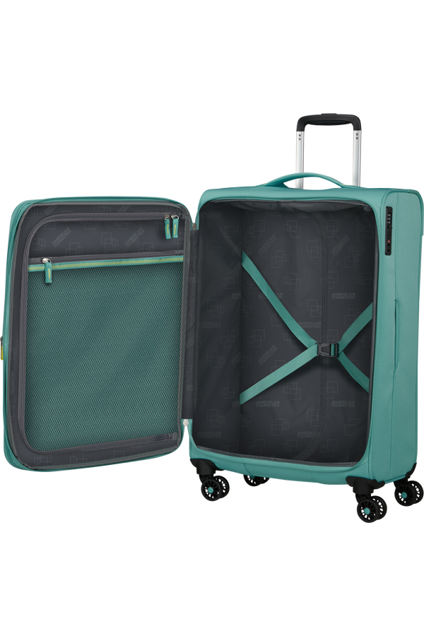 American Tourister Aerospin Spinner Expandable M  Dusty Turquoise
