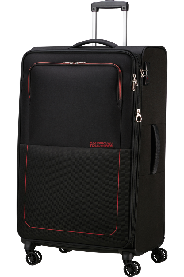 American Tourister Air Wave Spinner EXP TSA L  Black/Red