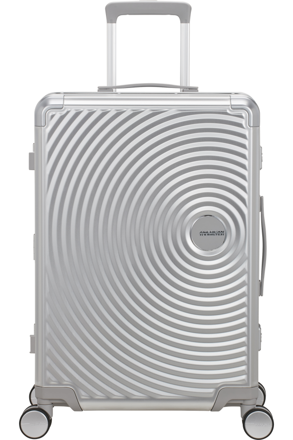 American Tourister Soundbox Alu Spinner TSA 68cm Silver