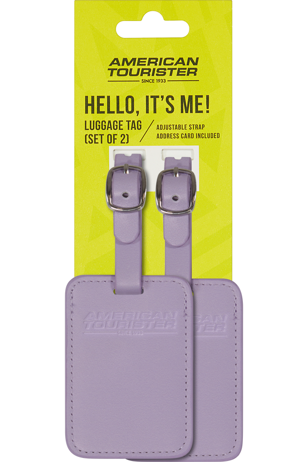 American Tourister American Tourist. Ta Luggage Tag X2  Digital Lavender