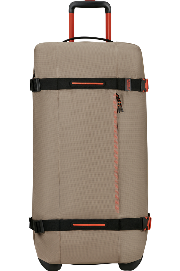American Tourister Urban Track Duffle with Wheels Coated L  Beige/Orange