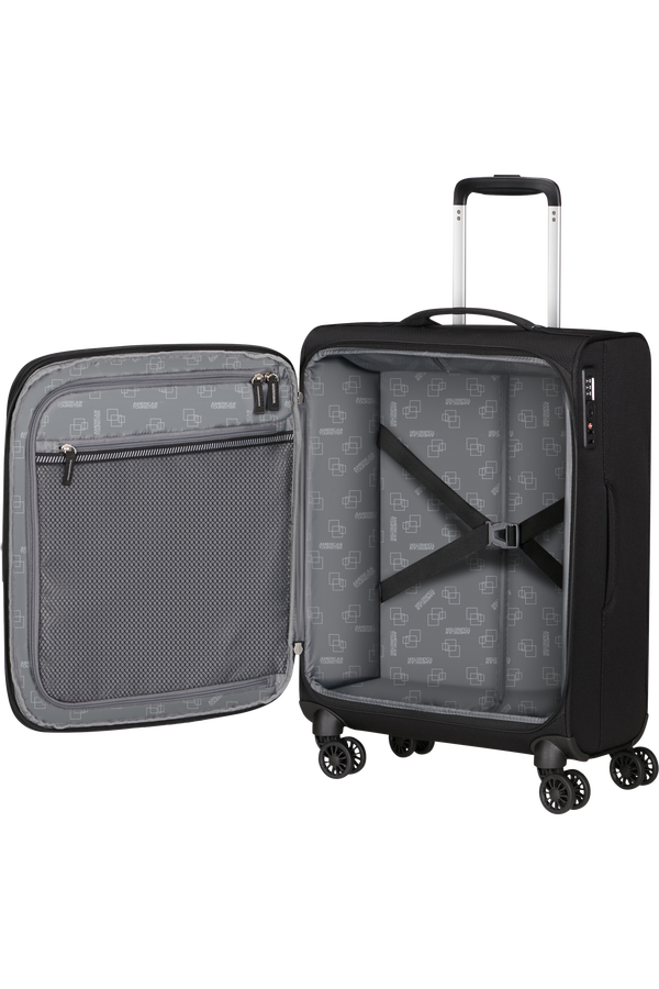 American Tourister Aerospin Spinner Expandable S  Schwarz