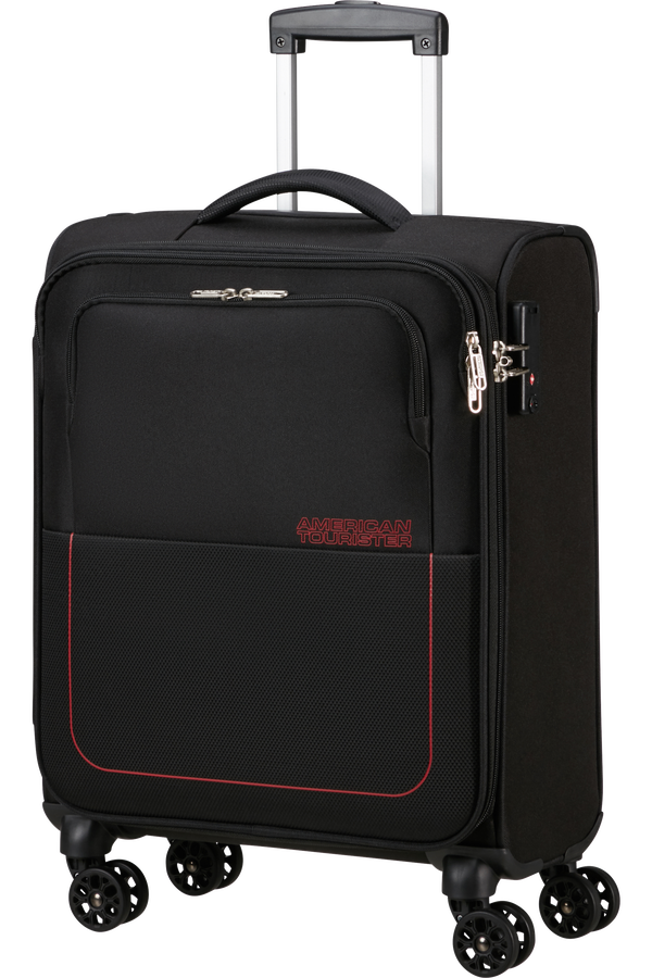 American Tourister Air Wave Spinner TSA S  Black/Red