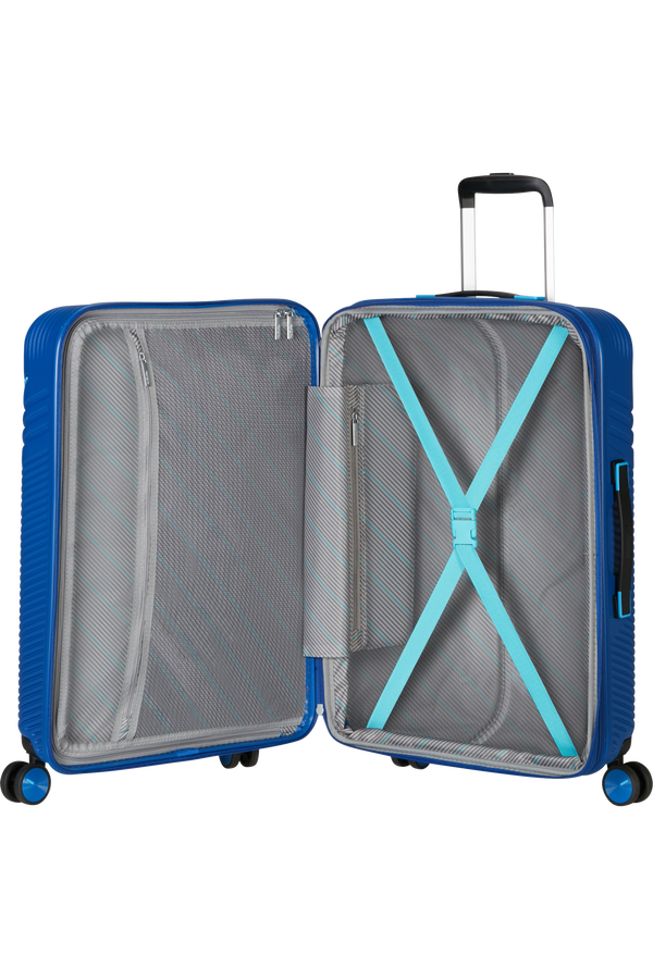 American Tourister Triple Trace Spinner TSA Expandable 67cm  Navy/Blue American Tourister Triple Trace Spinner TSA Expandable 67cm  Navy/Blue