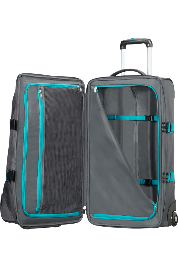 American Tourister Road Quest Reisetasche mit Rollen M  Grey/Turquoise