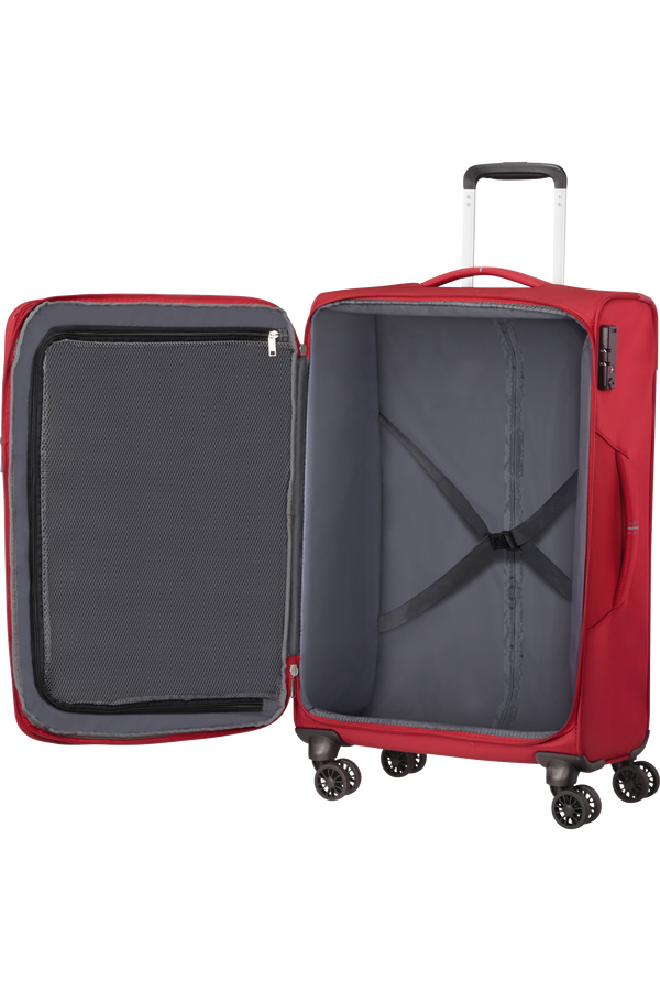 American Tourister Crosstrack Spinner Expandable 67cm  Red/Grey