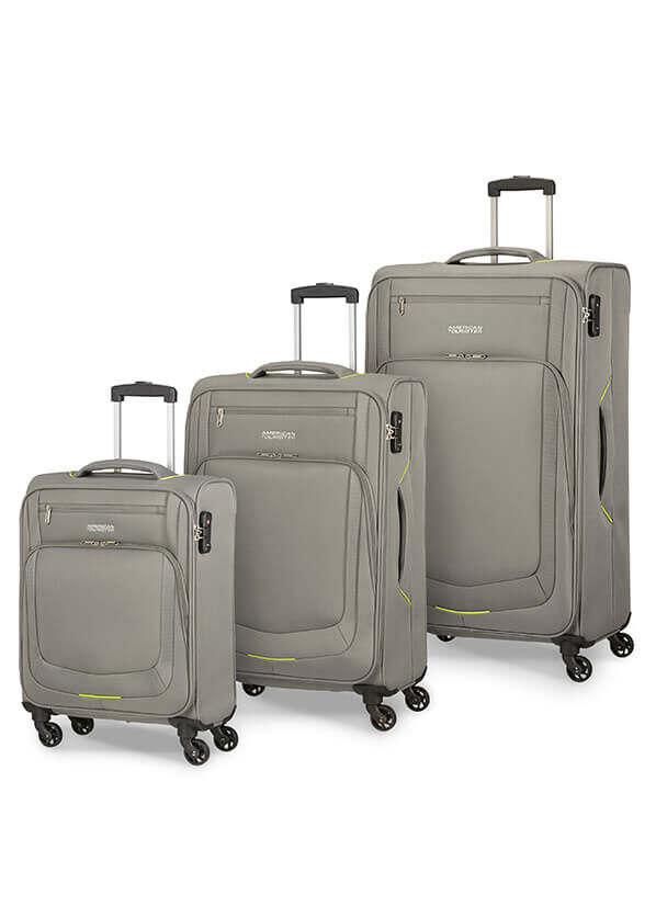 Summer Session 3 Pc Set A Grey/Lime | American Tourister Deutschland