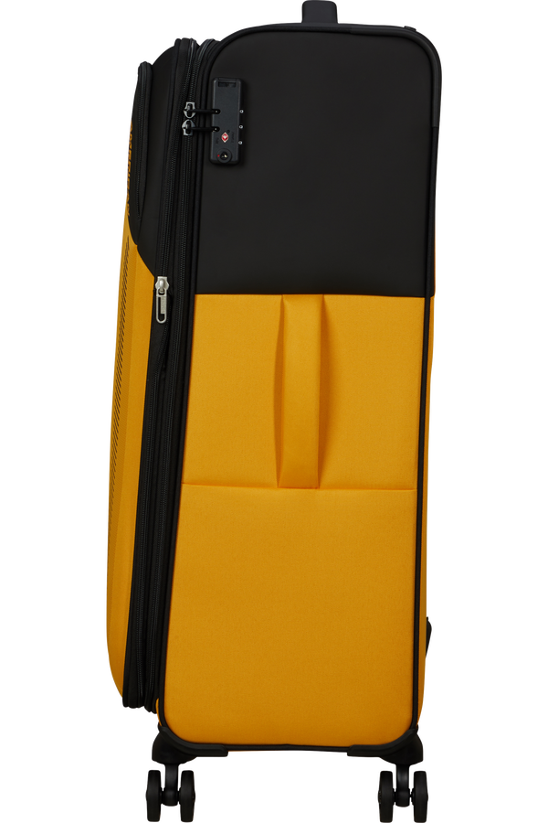 American Tourister Daring Dash Spinner Expandable TSA L  Black/Yellow