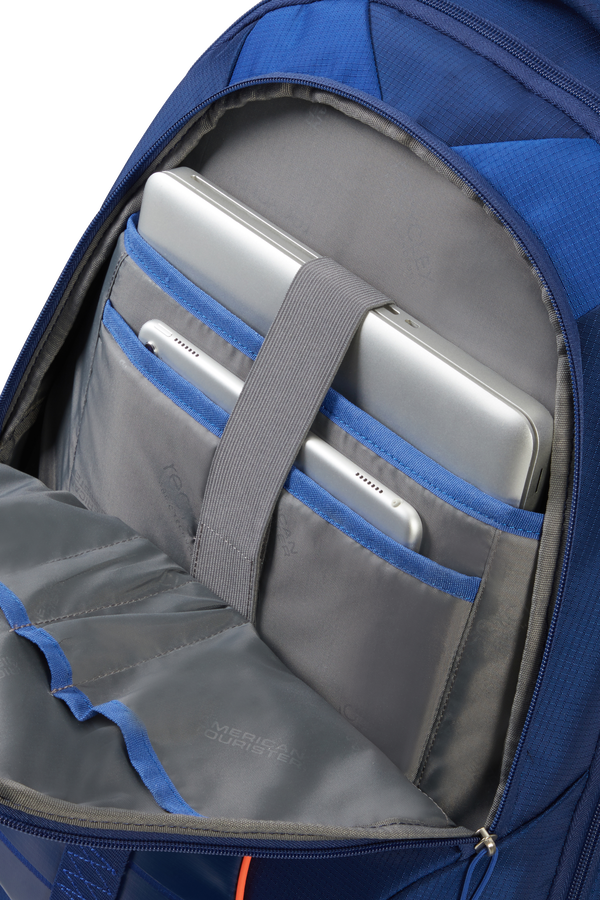American Tourister Fast Route Laptop Backpack with Wheels Sporty 15.6'  Dark Blue/Blue