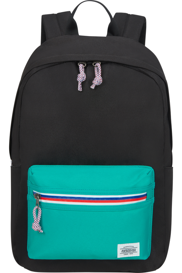 American Tourister Upbeat Backpack ZIP Black/Turquoise