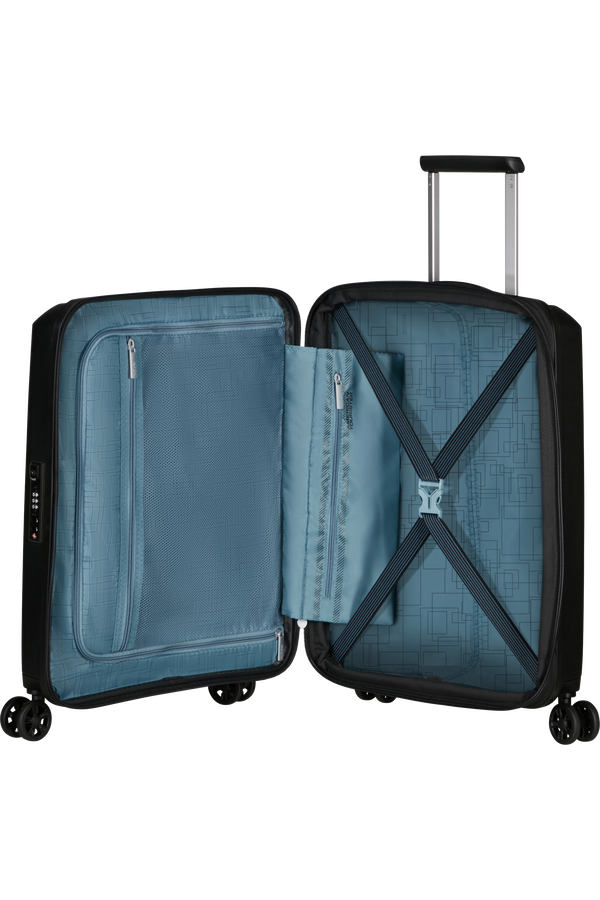 American Tourister Aerostep Spinner 55/20 Exp Tsa 55cm  Schwarz