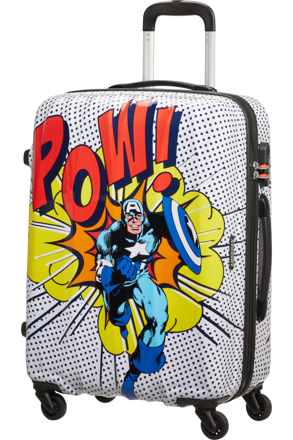 American Tourister Marvel Legends Spinner Alfatwist 65cm  Captain America Pop Art