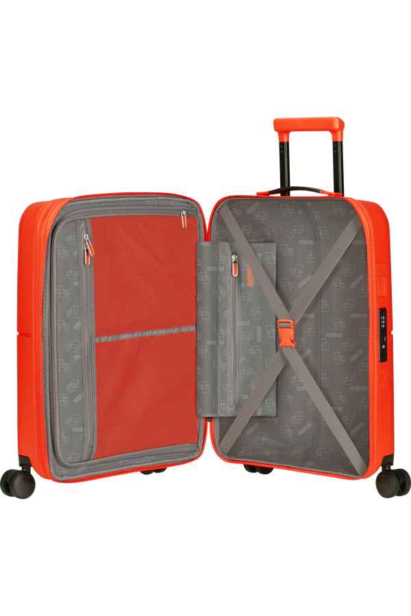 American Tourister DashPop Spinner Expandable TSA 55cm  Tangerine Red American Tourister DashPop Spinner Expandable TSA 55cm  Tangerine Red