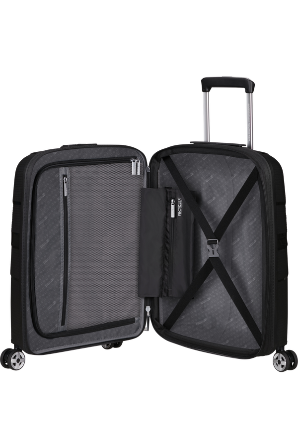 American Tourister Starvibe Spinner Expandable TSA 55cm Schwarz American Tourister Starvibe Spinner Expandable TSA 55cm Schwarz
